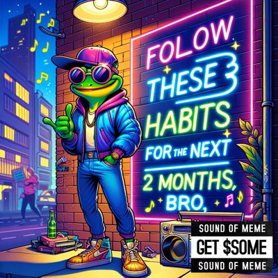 Follow these 3 habits for next 2 months bro
